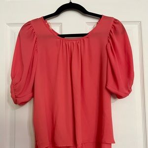 Pookie & Sebastian pink top with open back, size S